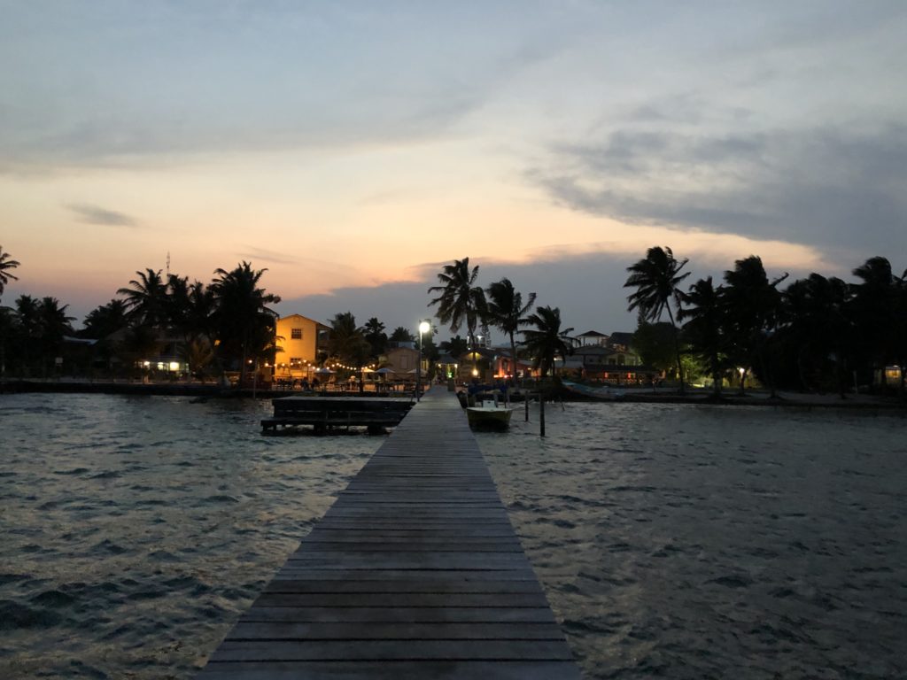 My fishing dock at dusk